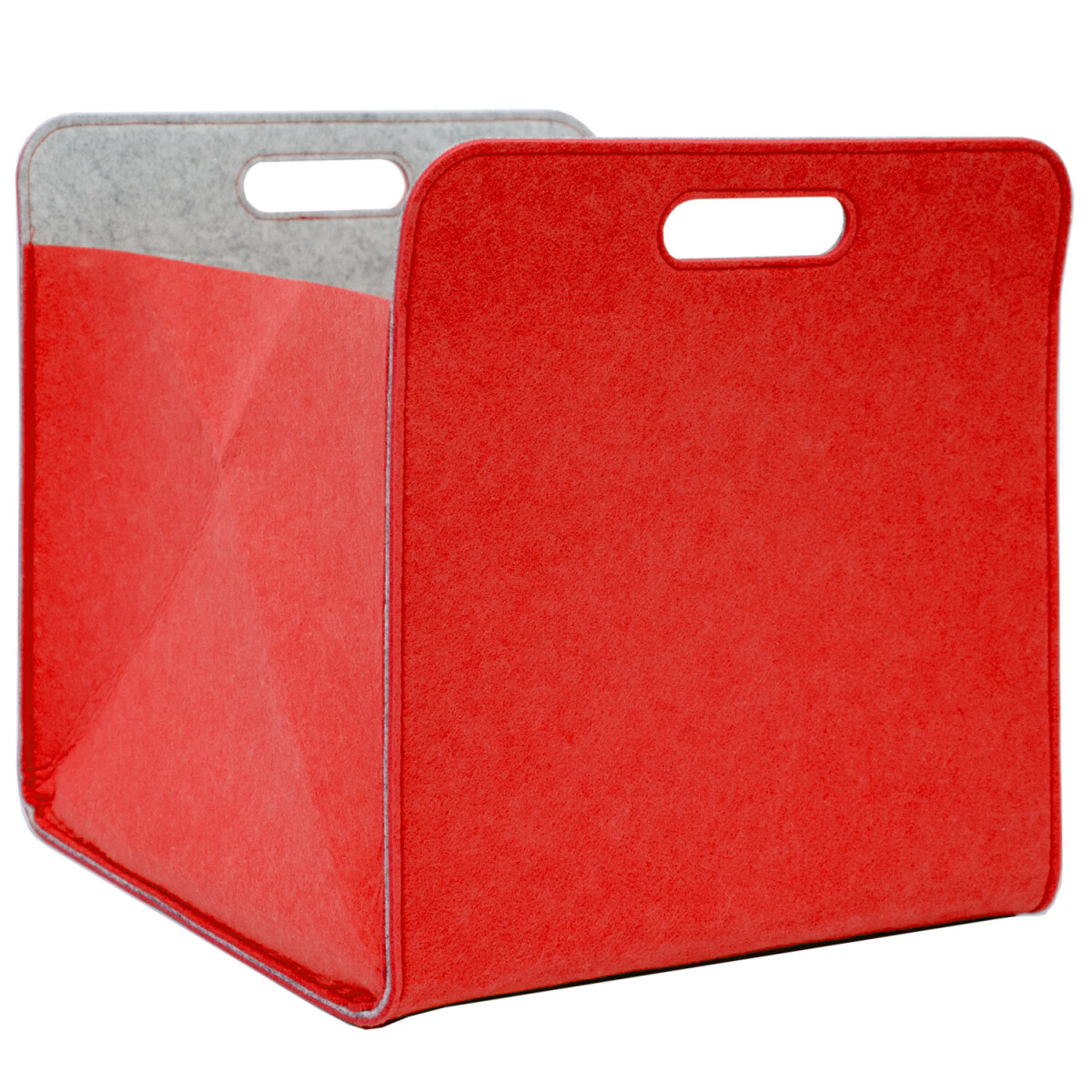 Filz Aufbewahrungsbox 33x33x38cm Kallax Filzkorb Filzbox Rot