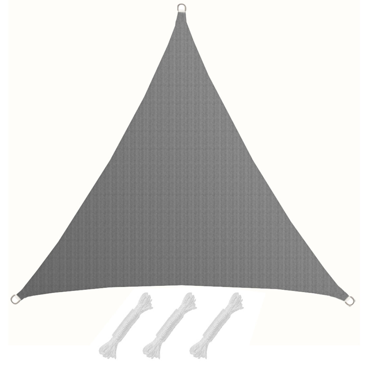 3x3x3m UV Sonnensegel Sonnenschutz Atmungsaktiv Grau