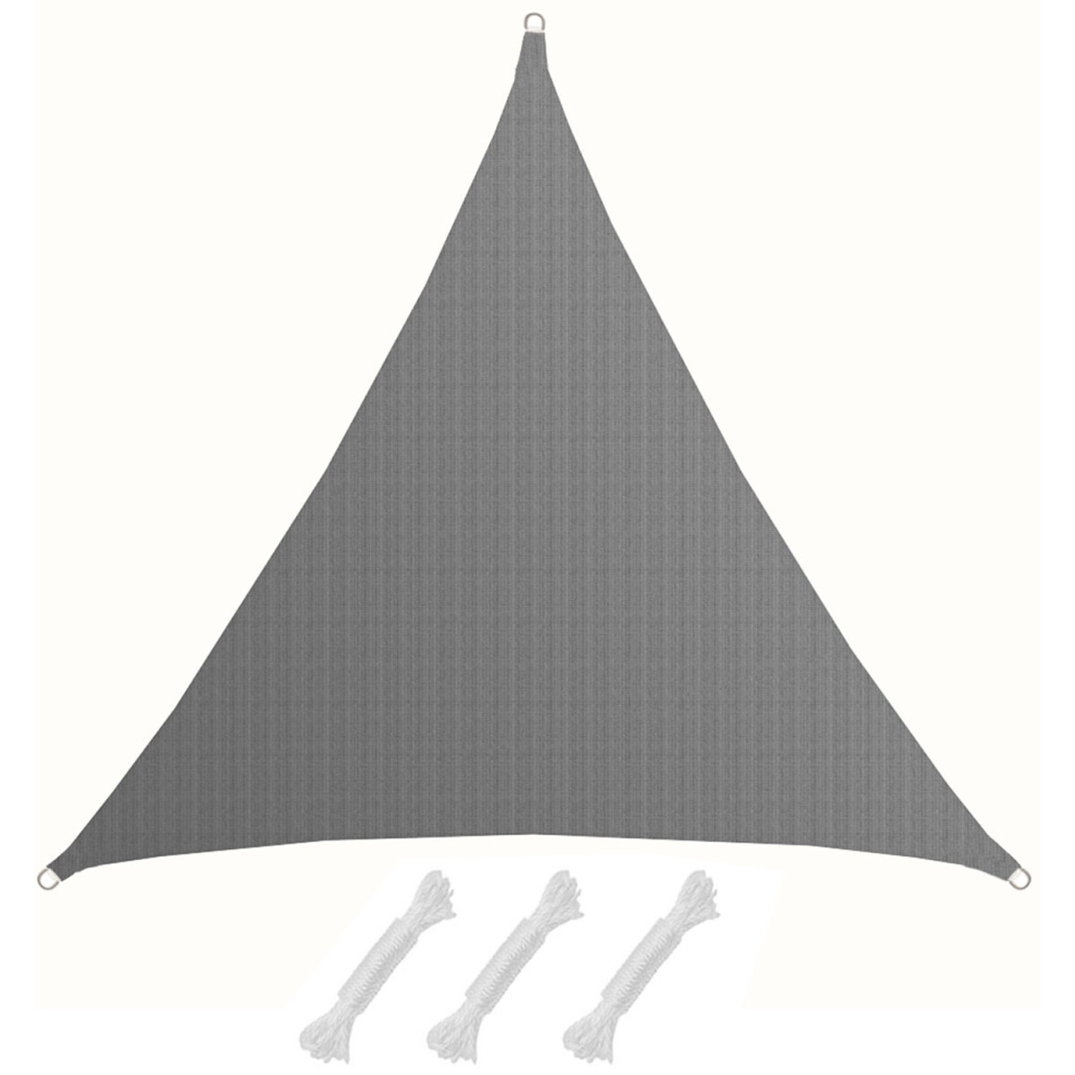 7x7x7m UV Sonnensegel Sonnenschutz Atmungsaktiv Grau