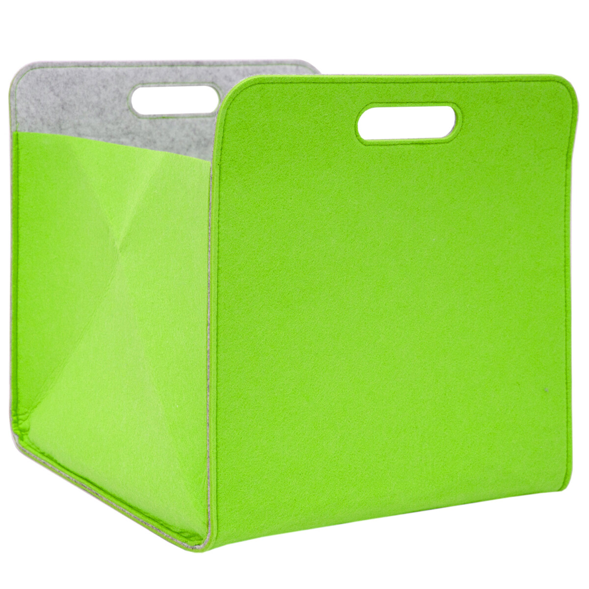 Aufbewahrungsbox 2er Set Cube Filz 33x38x33cm Apfelgrün