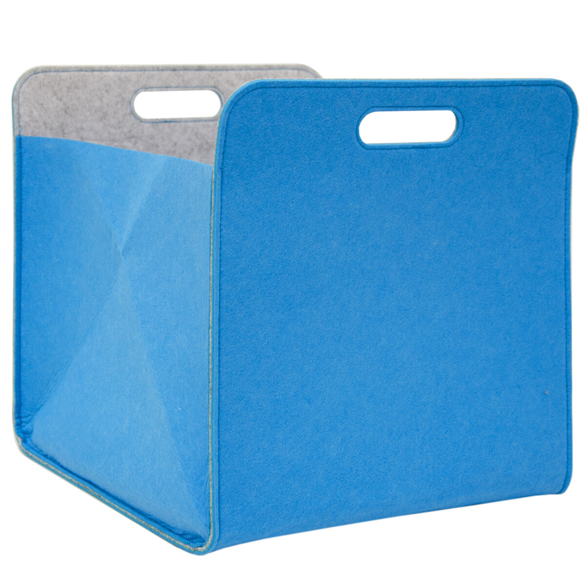 Aufbewahrungsbox 2er Set Cube Filz 33x38x33cm Blau
