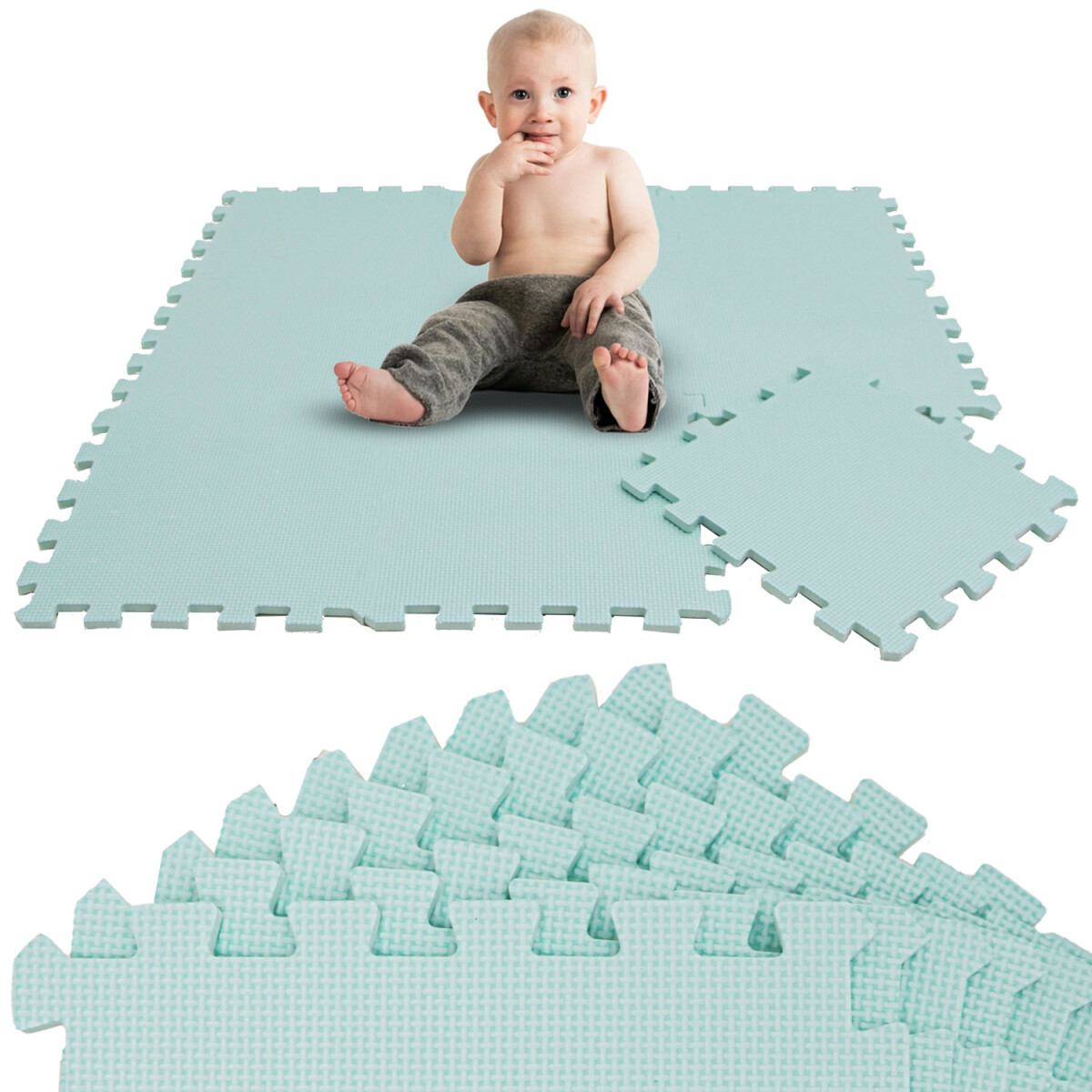 9 Teile Spielmatte Baby Puzzlematte - 30x30 Spielteppich...